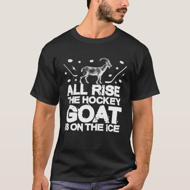 Camiseta Rapazes Hockey Com Hóquei Em Gelo (Frente)