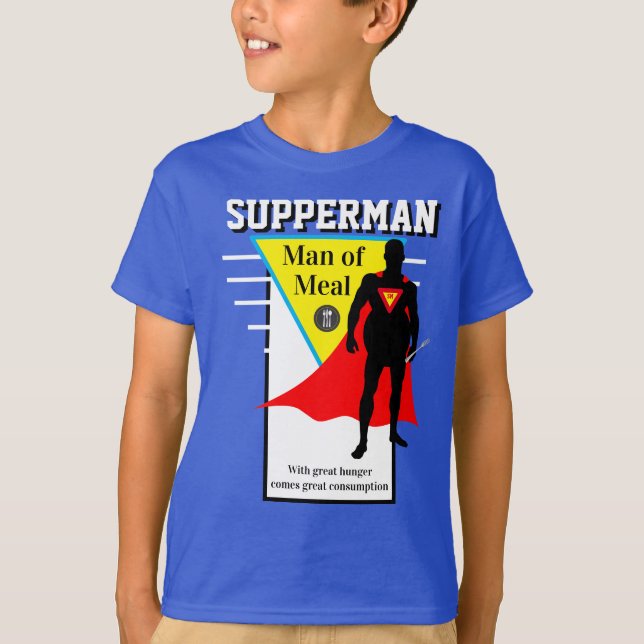 Camiseta Rapazes novidade Super herói Super herói SUERMAN O (Frente)