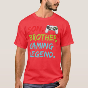 Camiseta Rapazes Raparigas Homens Gamer Irmão Vídeo Ga Dive