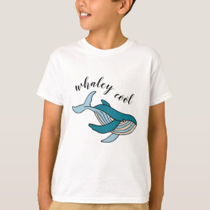 Camiseta Rapazes Whaley Cool Oceano Baleia