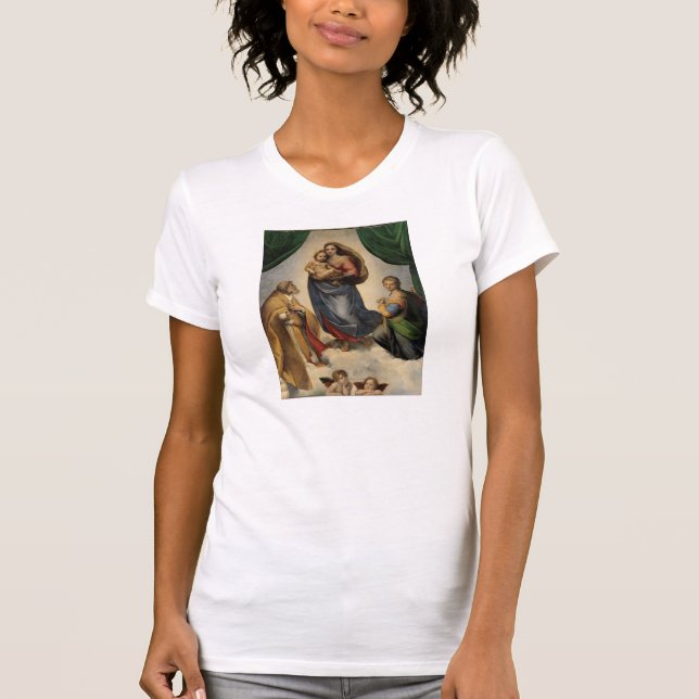 Camiseta Raphael - A Madonna Sistina (Frente)