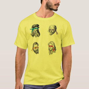 Camiseta Raphael Michelagelo de Leonardo Donatello de Ninja