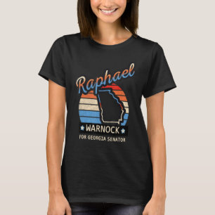 Camiseta Raphael Retro Sunset Warnock Para Senador Da Geórg