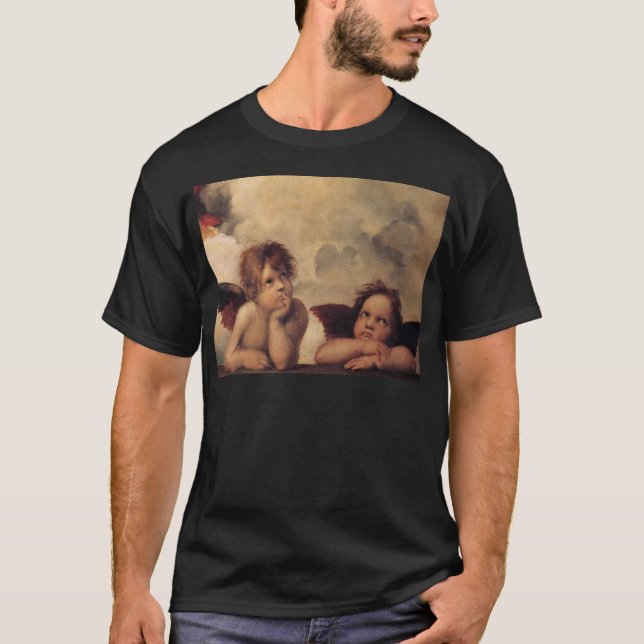 Camiseta Raphael,Sistine Cherub (Frente)