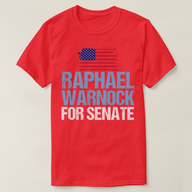 Camiseta Raphael Warnock para o Senado 2022 (Frente do Design)
