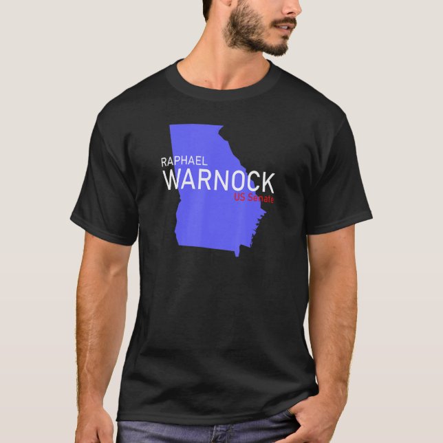 Camiseta Raphael Warnock Senador da Geórgia Senador dos EUA (Frente)