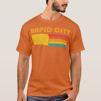 Camiseta Rapid City South Dakota Vintage afressou Souveni