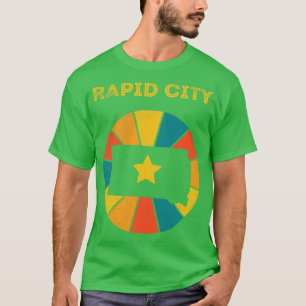 Camiseta Rapid City South Dakota Vintage afressou Souveni