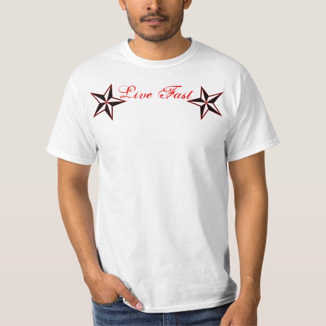 Camiseta Rápidos vivos morrem riscas novas (Frente)
