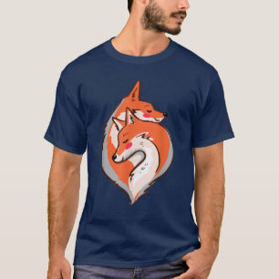 Camiseta Raposa Apaixonada Por Cerejeira Japonesa Flor De F