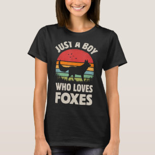Camiseta Raposa Apenas Um Rapaz Que Ama Raposas Homens Retr