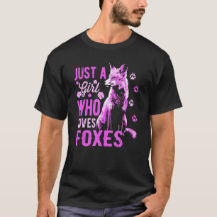 Camiseta Raposa Apenas Uma Menina Que Ama Raposa Vermelha R