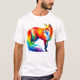 Camiseta Raposa Arco-Íris