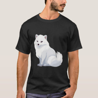 Camiseta Raposa Árctica Árctica Animais Rótulos Rótulos Rót