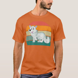 Camiseta Raposa Árctica Branca De Pés Brancos Tundra Taiga