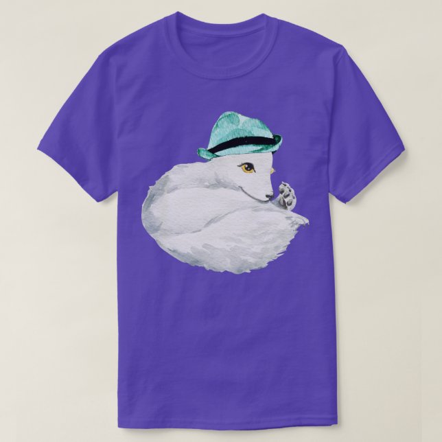 Camiseta Raposa-árctica cega 2 (Frente do Design)