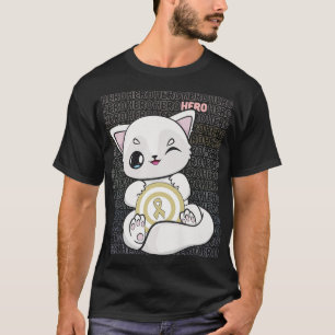 Camiseta Raposa Árctica Com Faixa De Kawaii Para Cancer De 
