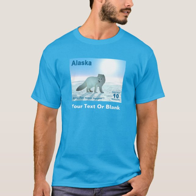 Camiseta Raposa Árctica - Pocena do Alasca (Frente)