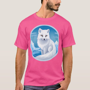 Camiseta Raposa Ártica Animais Árticos Amante da Raposa Árt