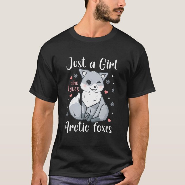 Camiseta Raposa Ártica Apenas Quem Ama Raposas Árticas (Frente)