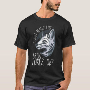 Camiseta Raposa Ártica Eu Gosto Muito De Raposa Ártica Ok F