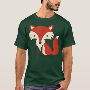 Camiseta Raposa Bastante Para Crianças De Animais