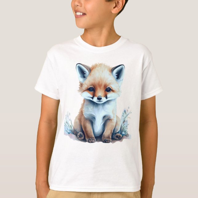 Camiseta Raposa Bebê Adorável (Frente)