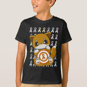 Camiseta Raposa Boca Com Fita Laranja Para Sensibilização D