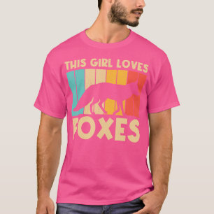 Camiseta Raposa Cachorosa Para Raparigas Fennec Fox Lover F