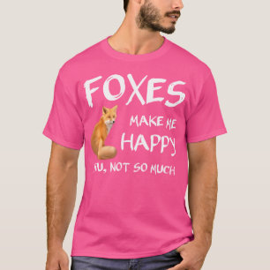 Camiseta Raposa Cachorra Me Faz Feliz Raposa