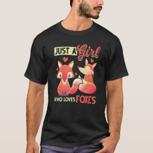 Camiseta Raposa-Cachorro Animais Florestas Raposa Raposa Ra