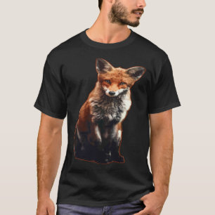 CAMISETA RAPOSA CÃO ANIMAL HUSKY CARÁTER SUPORTE ADORÁVEL