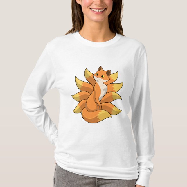 Camiseta Raposa com 9 coroas de raposa (Frente)