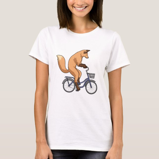 Camiseta Raposa com Bicicleta (Frente)