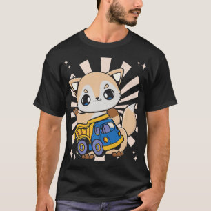 Camiseta Raposa Com Caminhão Para Caminhoneiros E Ventilado