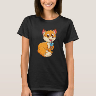Camiseta Raposa com chá bubbbeltea raposas 1