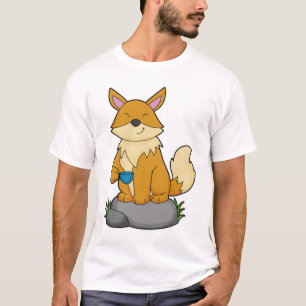 Camiseta Raposa com copo de café