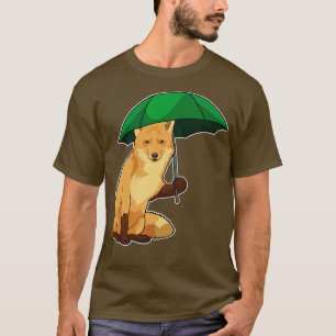 Camiseta Raposa com Guarda-chuva