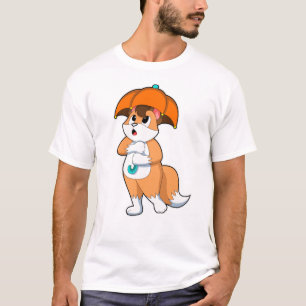 Camiseta Raposa com guarda-chuva