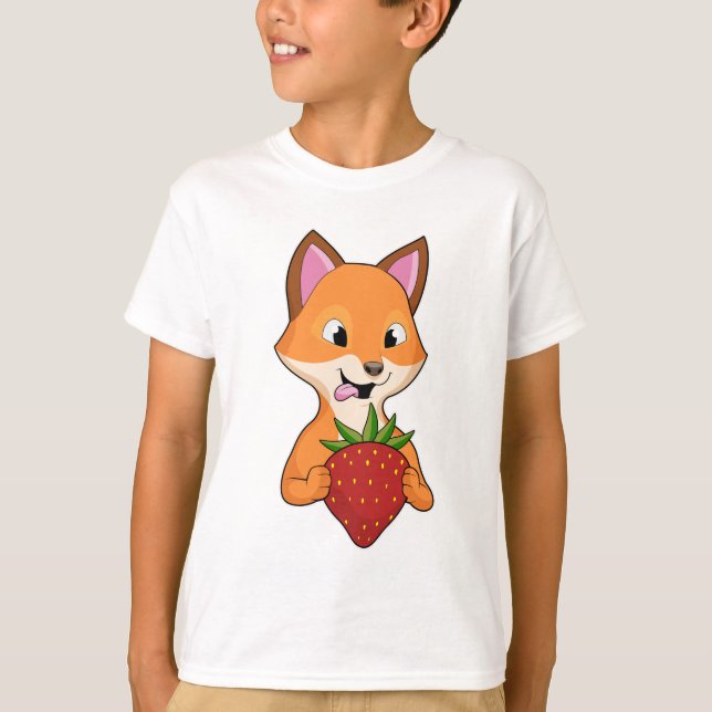 Camiseta Raposa com Morango (Frente)