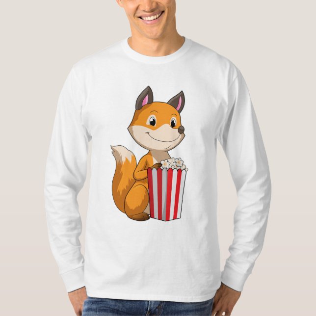 Camiseta Raposa com pipoca (Frente)