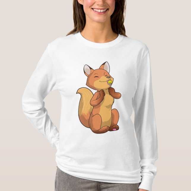 Camiseta Raposa com pirulito (Frente)