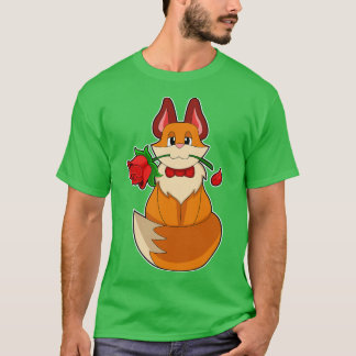Camiseta Raposa com Rosa