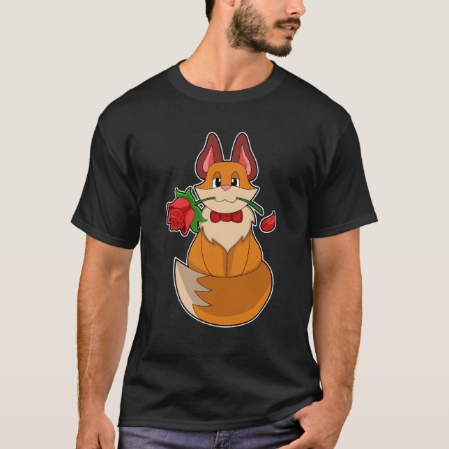 Camiseta Raposa com Rosa (Frente)