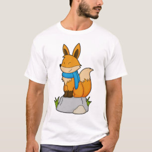 Camiseta Raposa com Scarf no Rock