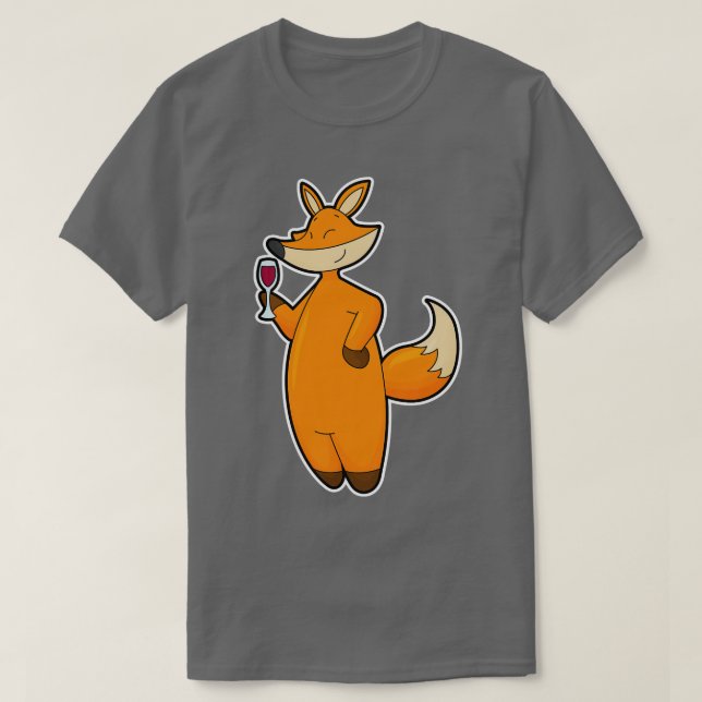 Camiseta Raposa com Vidro (Frente do Design)
