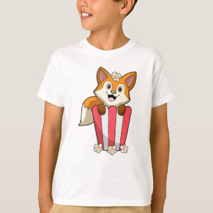 Camiseta Raposa comendo com pipoca