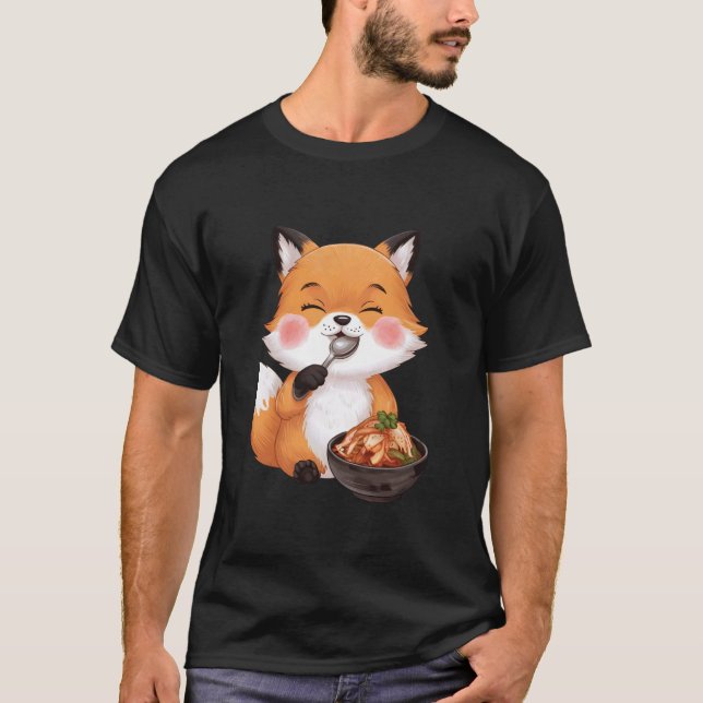Camiseta Raposa Comendo Kimchi (Frente)
