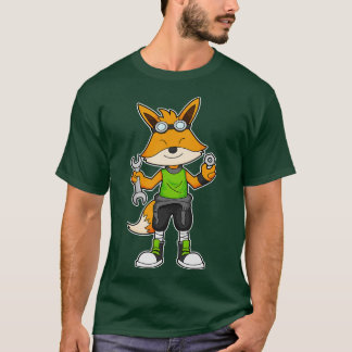 Camiseta Raposa como mecânica com cruz