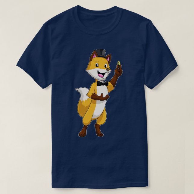 Camiseta Raposa como Noivo com Aliança de Casamento (Frente do Design)